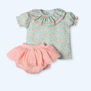 Blusita liberty y Culotte Mac Ilusion PAPAYA REF 0147